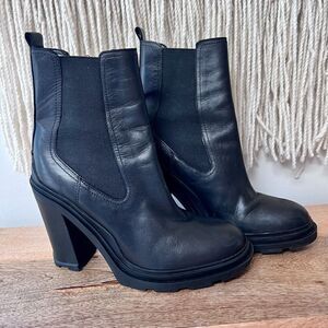 Marc Fisher LTD Women's Black Ramio Heeled Ankle Chelsea Bootie Size‎ 8.5